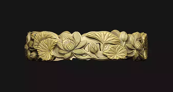  womens-lotus-ring-stl womens-flower-ring-stl