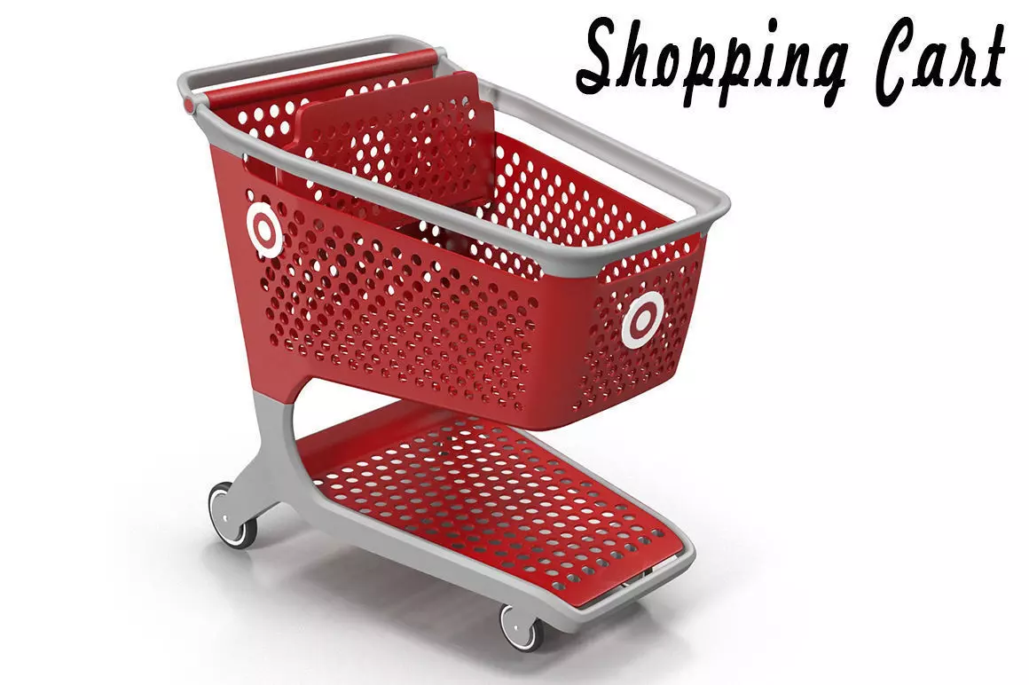 Shopping Cart 3D model_0
