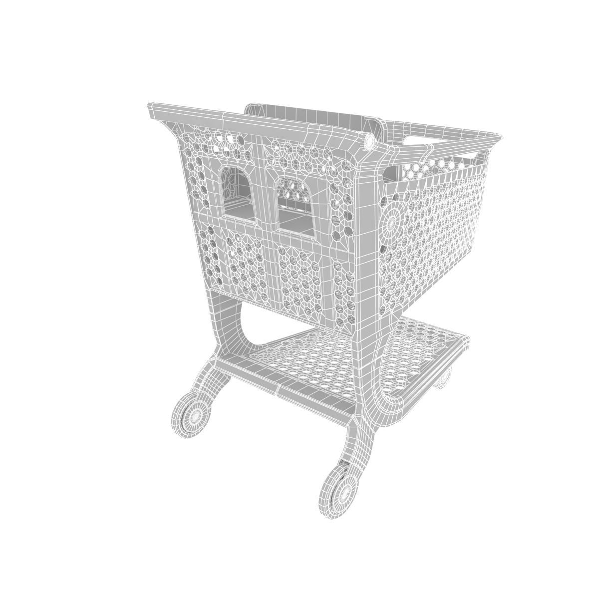 Shopping Cart 3D model_7