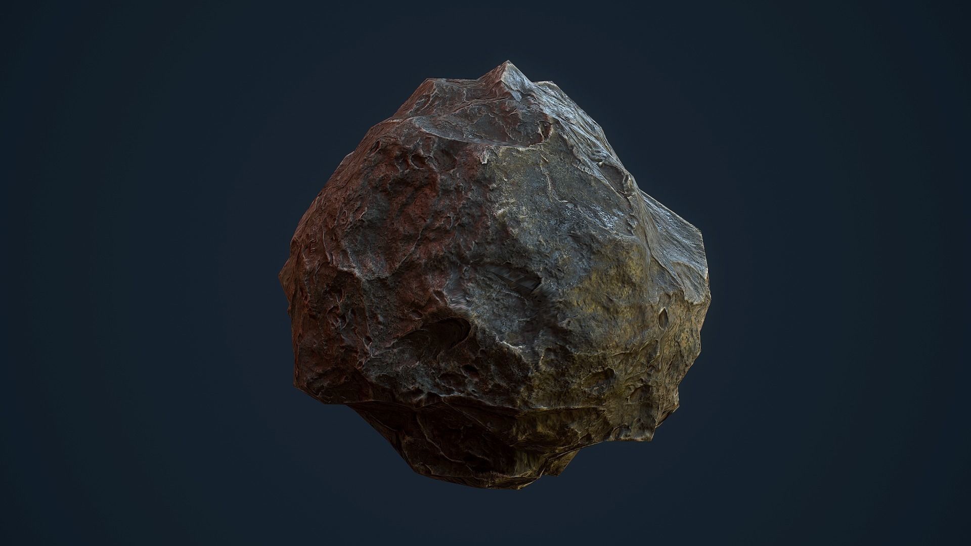 Asteroids -Meteorite PBR Low-poly 3D model_2