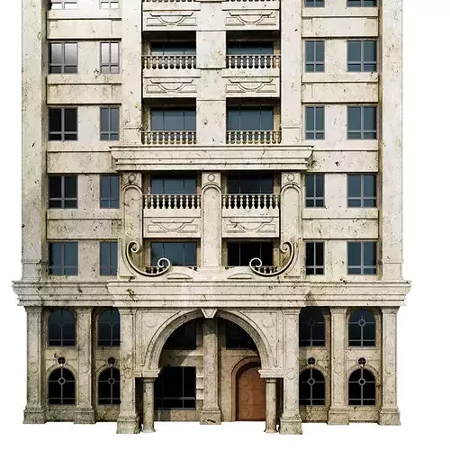 luxury building 8 3D model 6