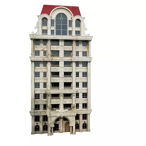 luxury building 8 3D model 2