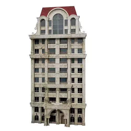 luxury building 8 3D model