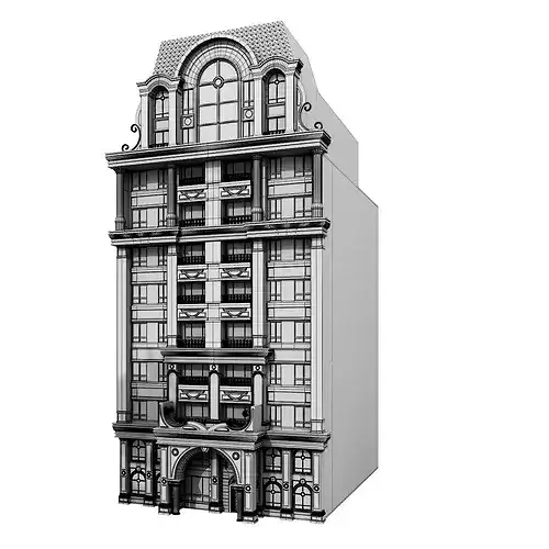 luxury building 8 3D model 5