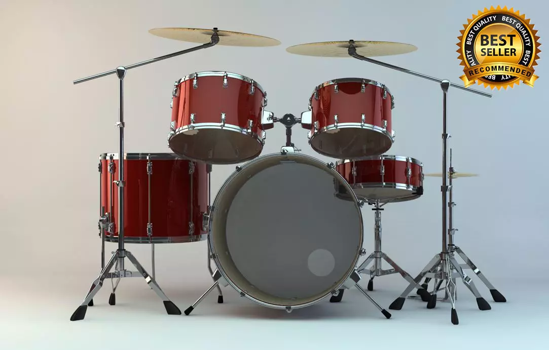 Drum sets 3D model_0