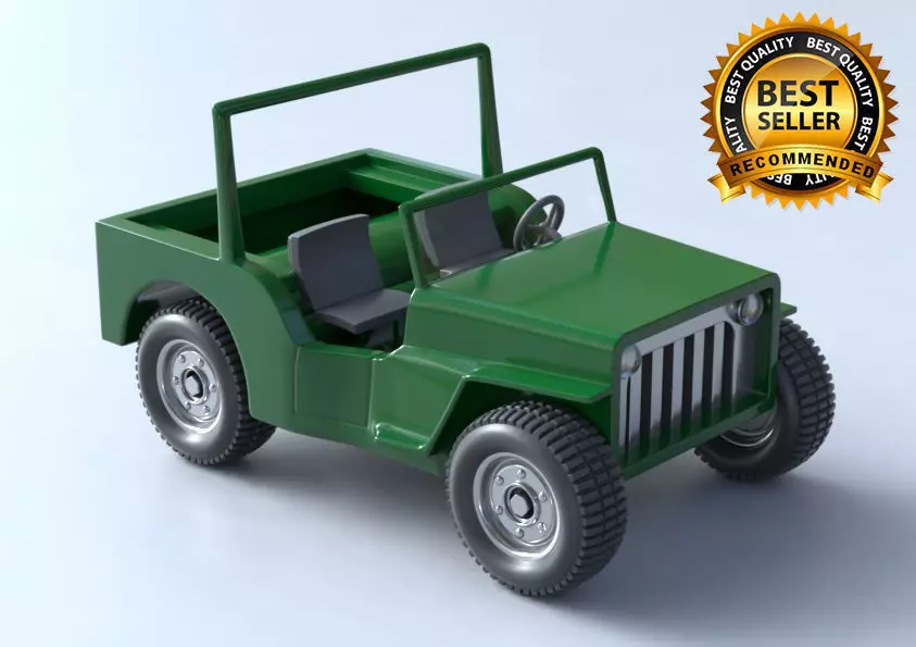 Cartoon Jeep 3D model