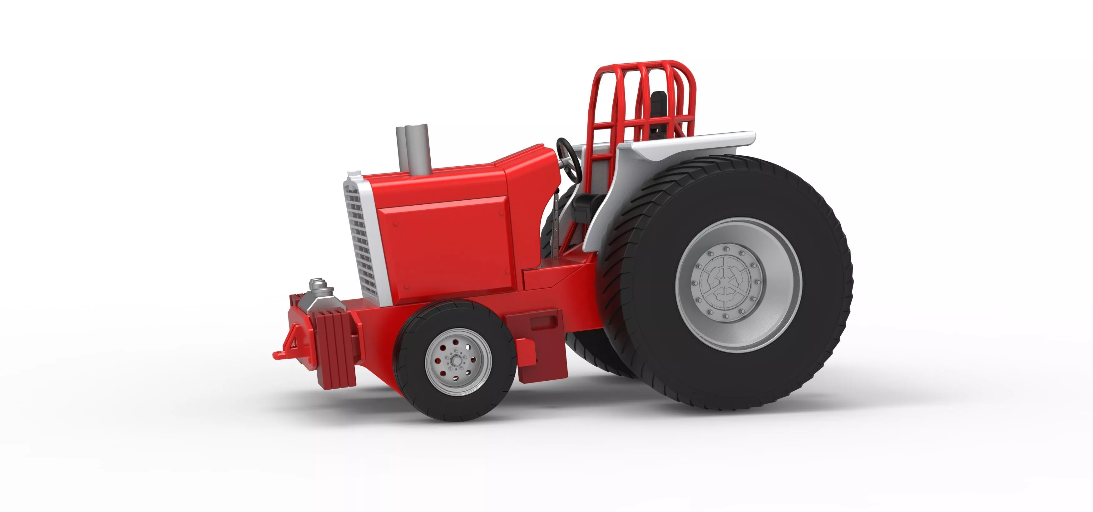 Fun short Pro Stock Pulling Tractor Version 4 Scale 1 to 25 3D print model
