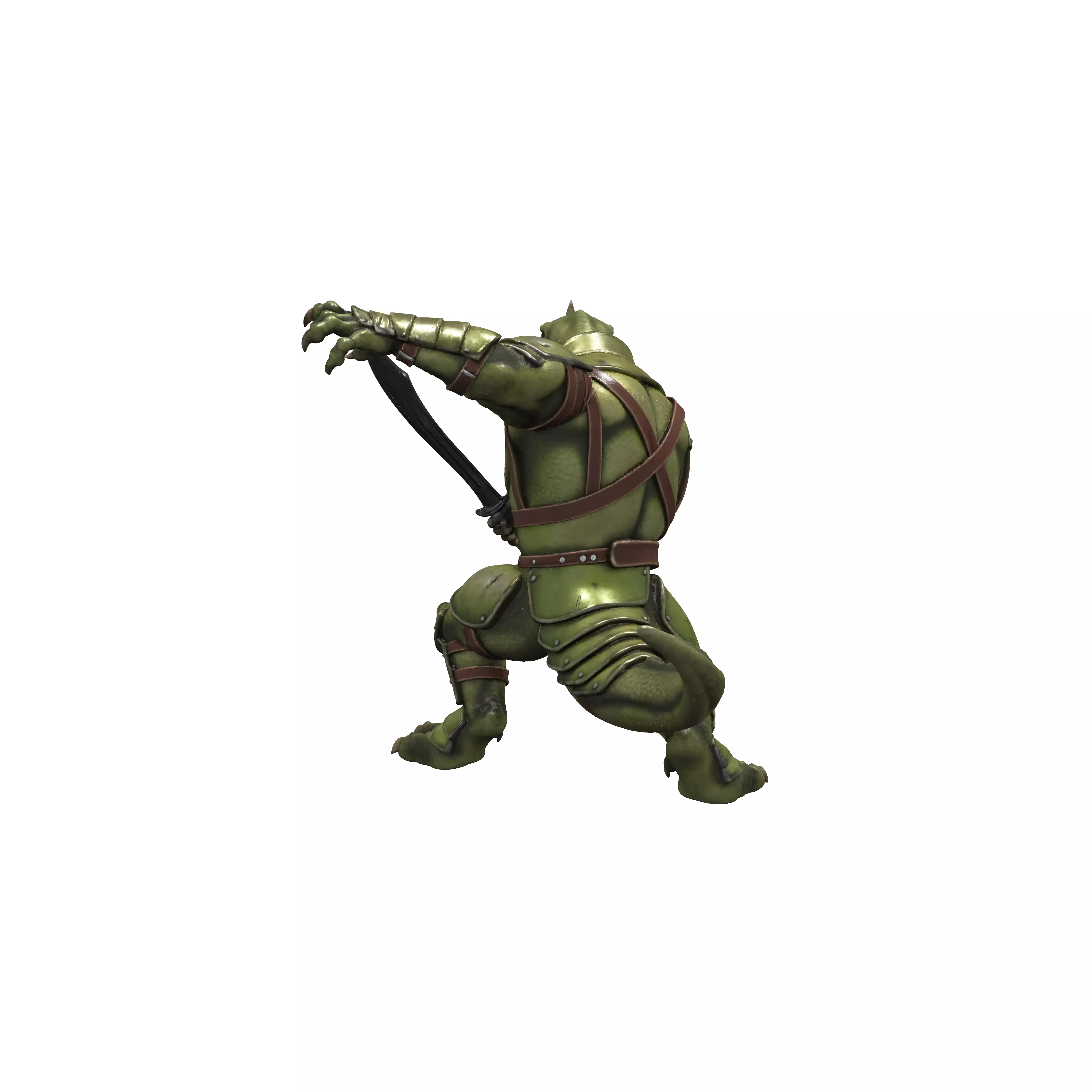 Lizard Warrior Sentinel 3D model