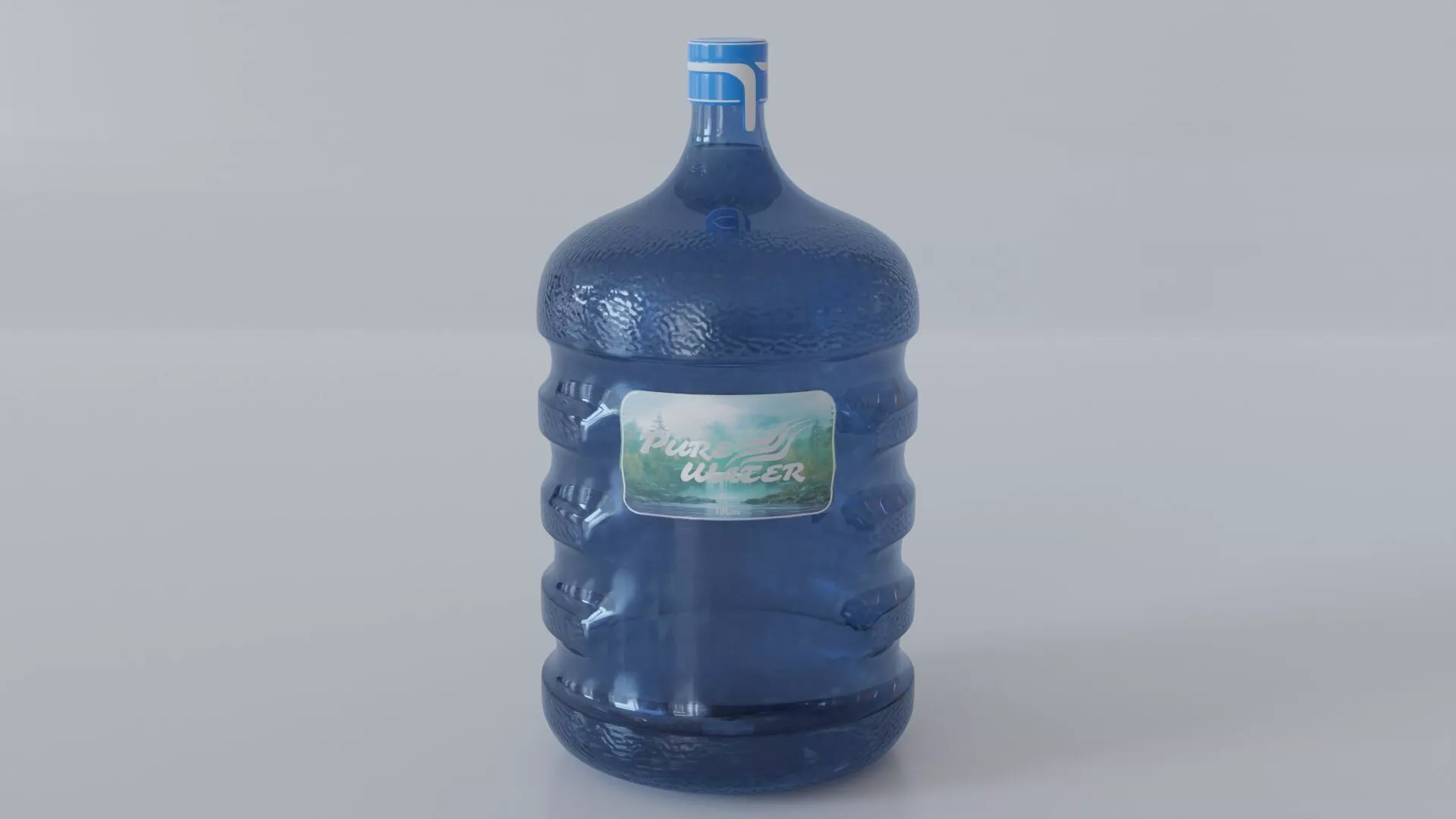 Gallon Water Bottle 19 litre - Galon Aqua 3D model