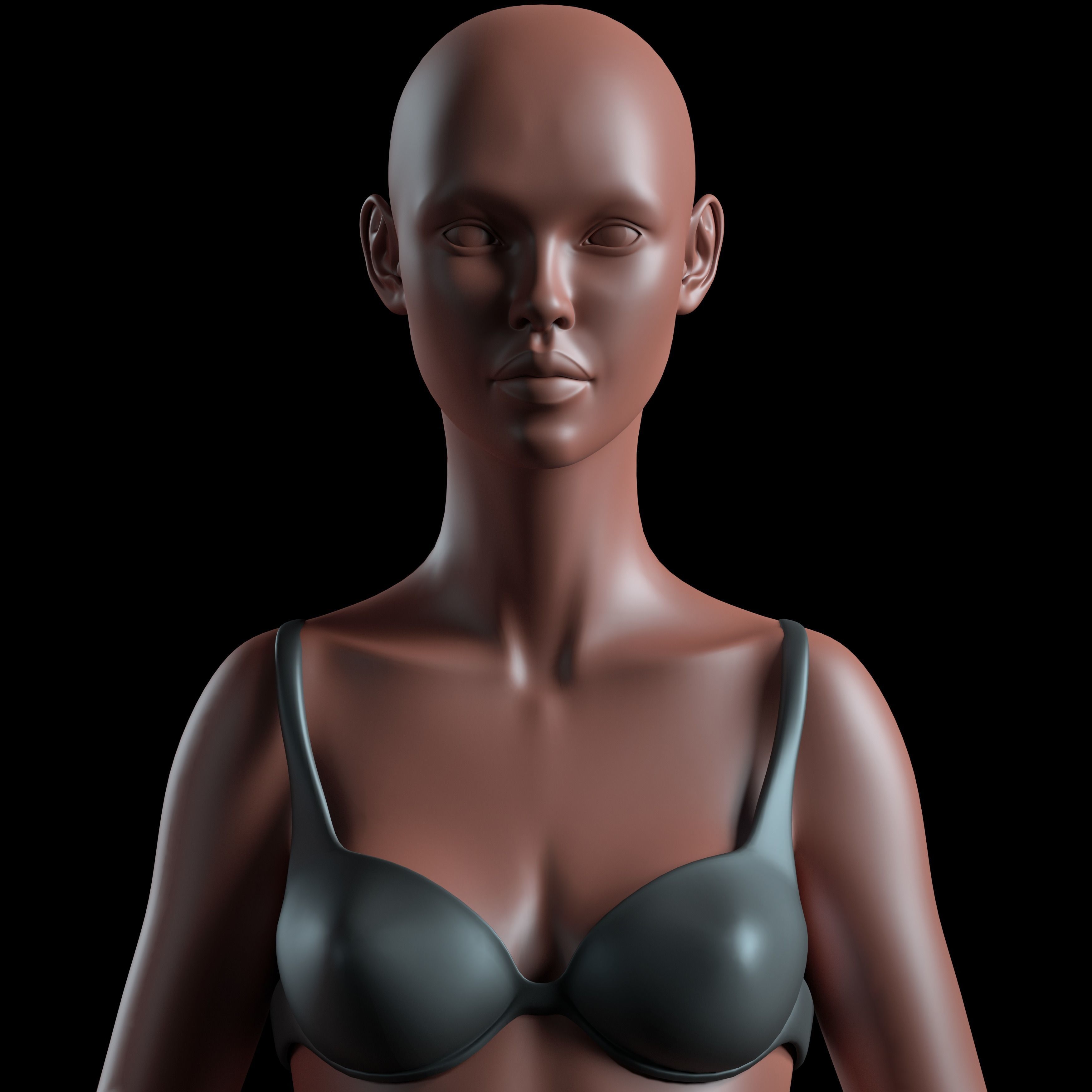 Realistic Human Basemesh - Rigged - UVMapped - Man and Woman Low-poly 3D model_11