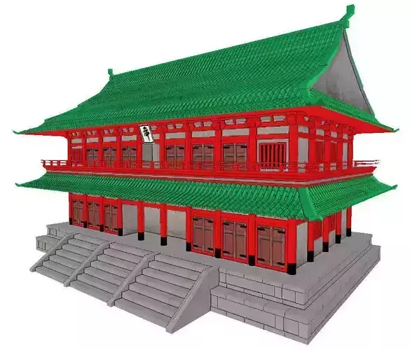 Japanese Temple 3D model