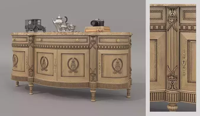 Classic Royal Sideboard 3D model