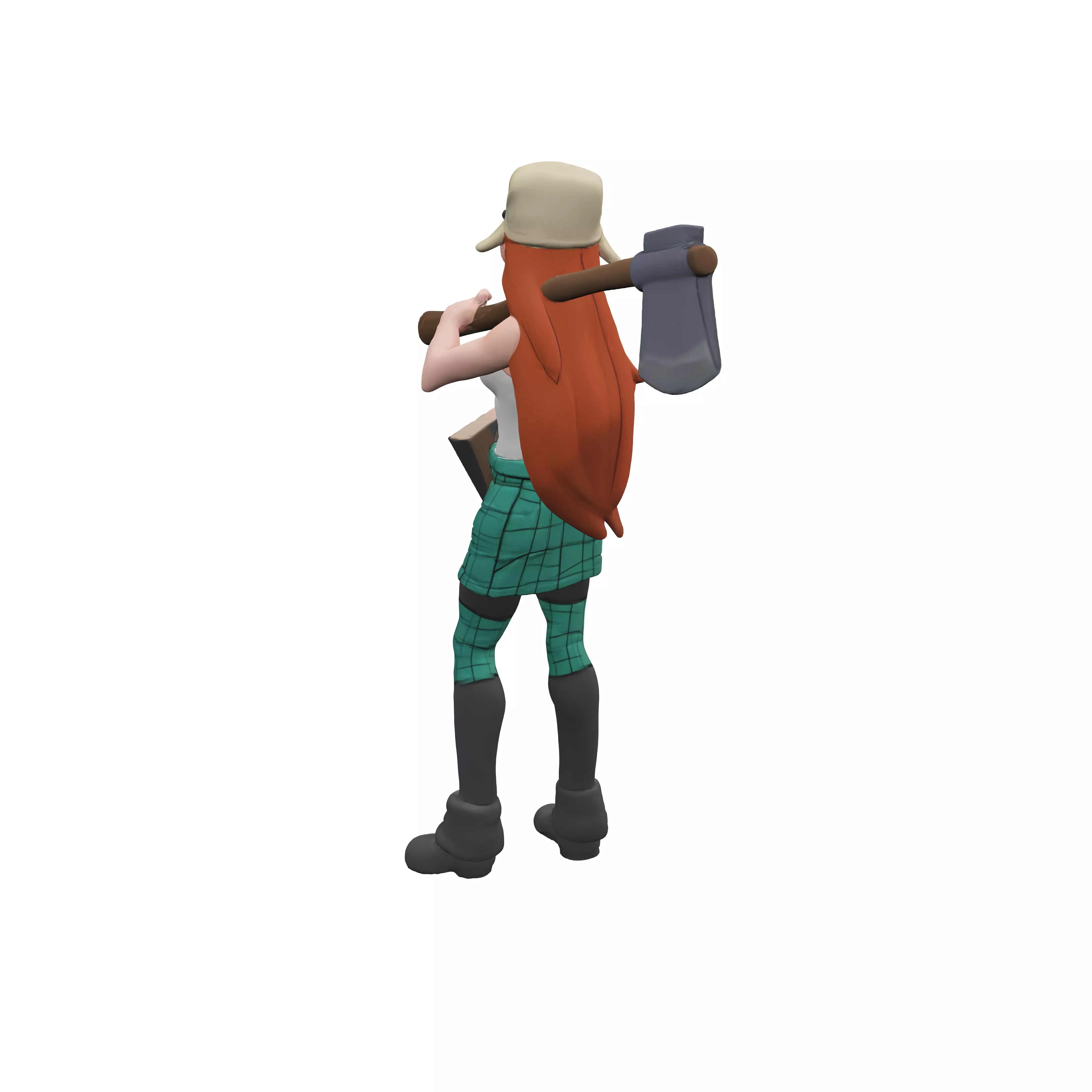 Lumberjack Lass 3D model