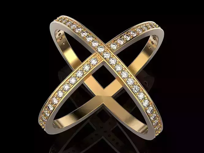 CROSSED RING
