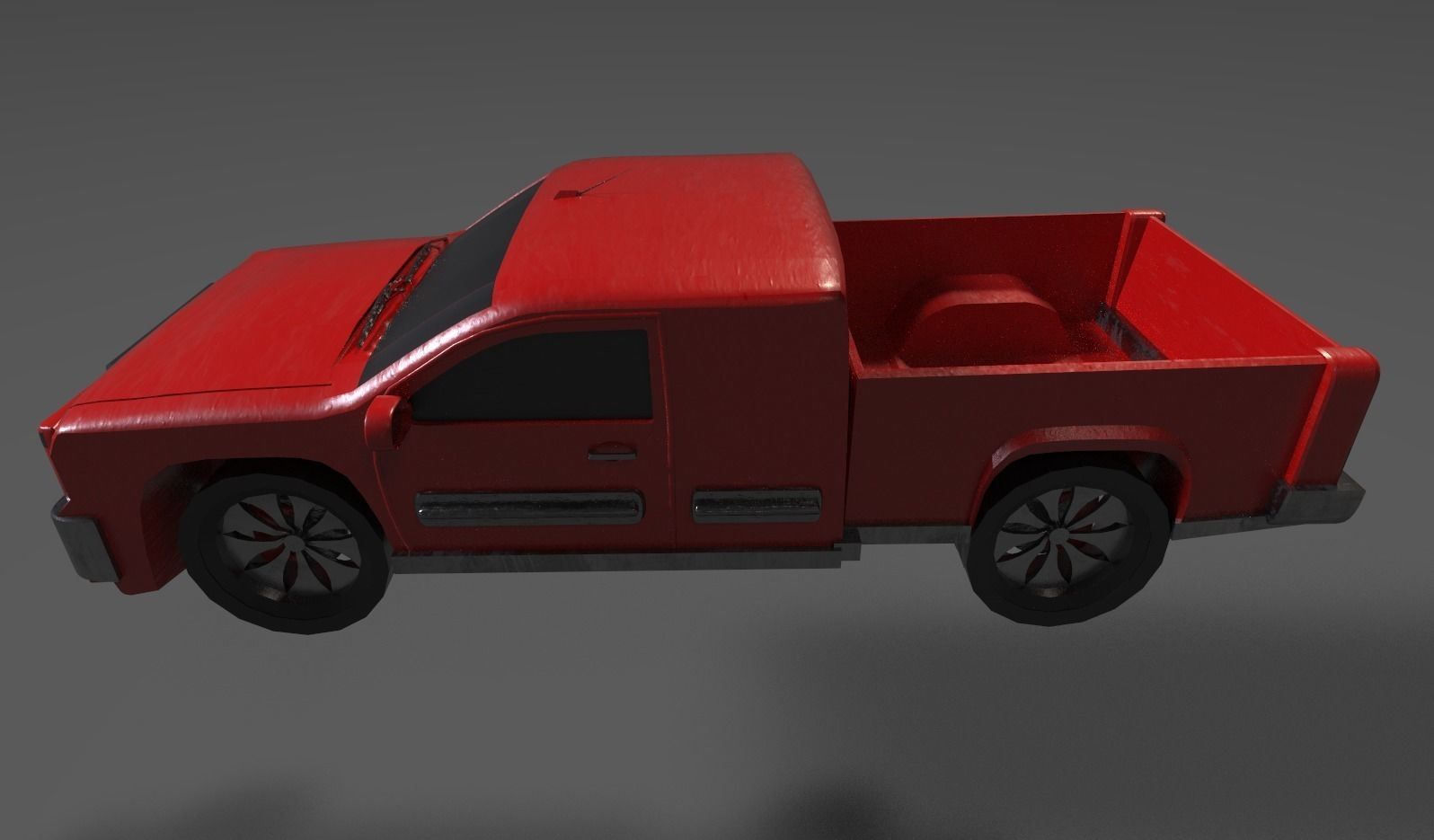 Red Pickup Truck free VR / AR / low-poly 3D model | CGTrader