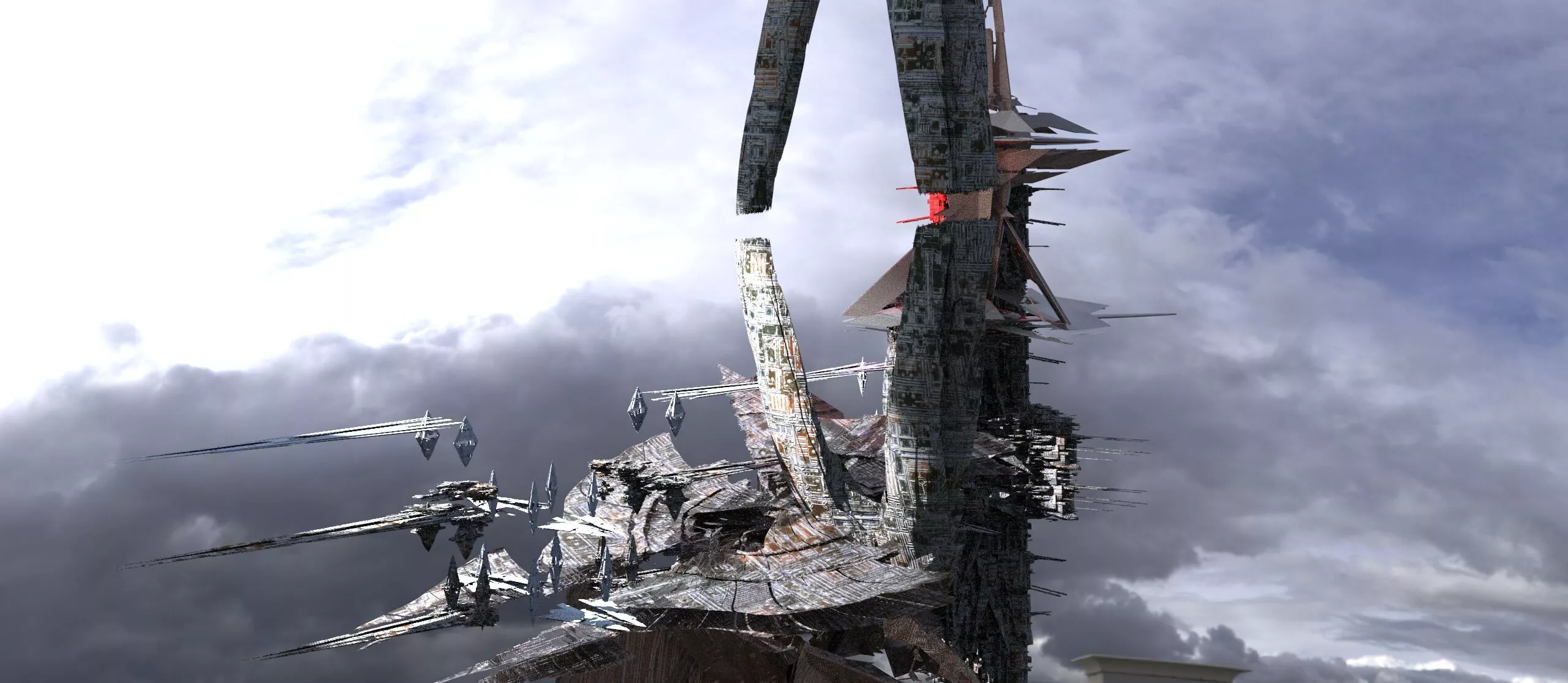 Tri devastator Ascension Green tower 2 3D model