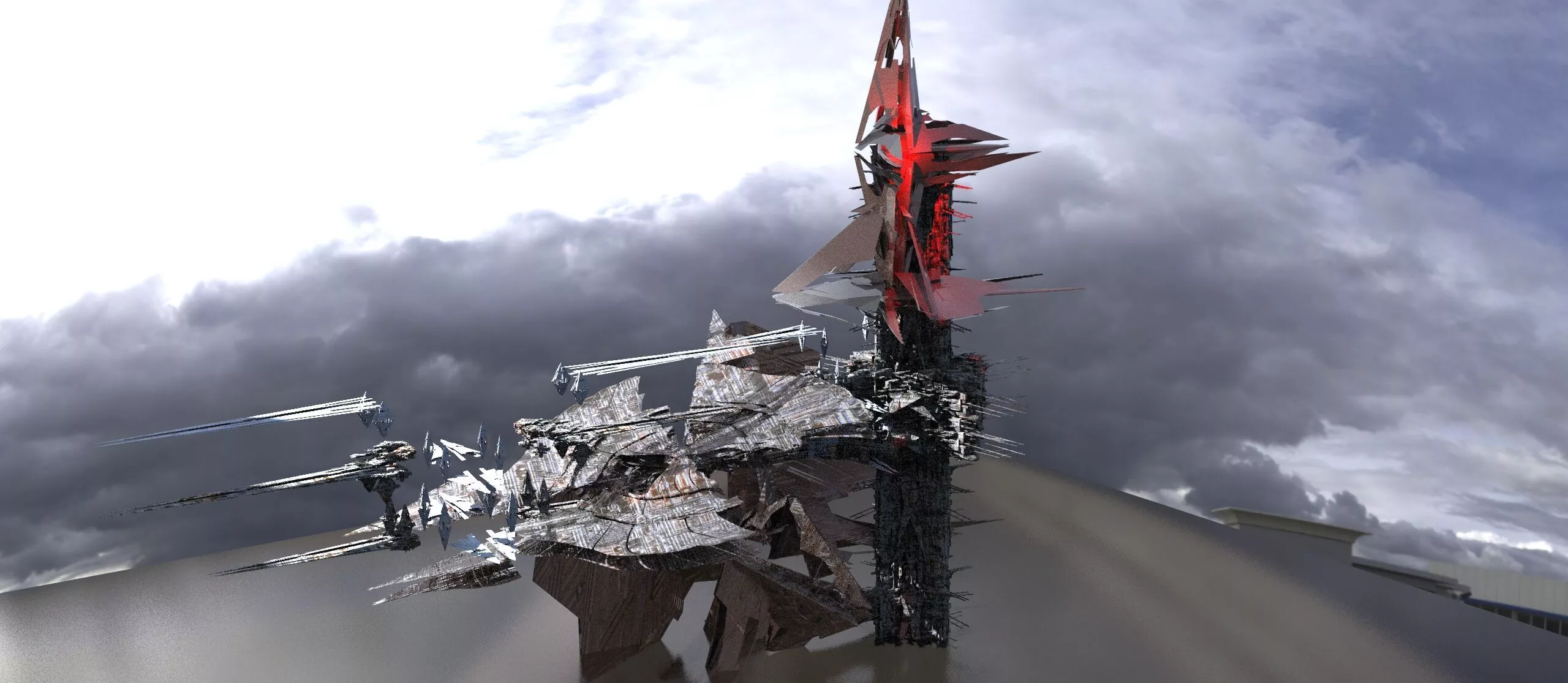 Tri devastator Ascension Green tower 3 3D model