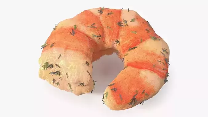 Cooked Shrimp 3D model