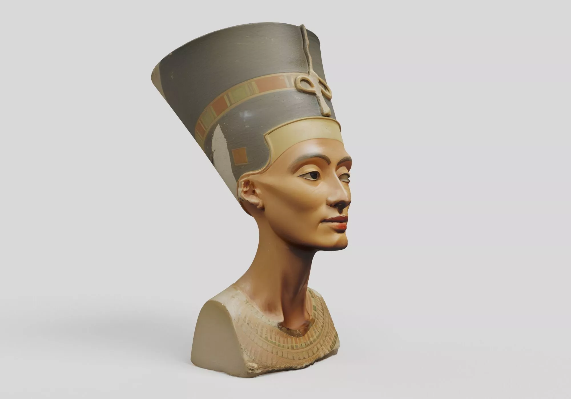 nefertiti bust printable model 3D print model