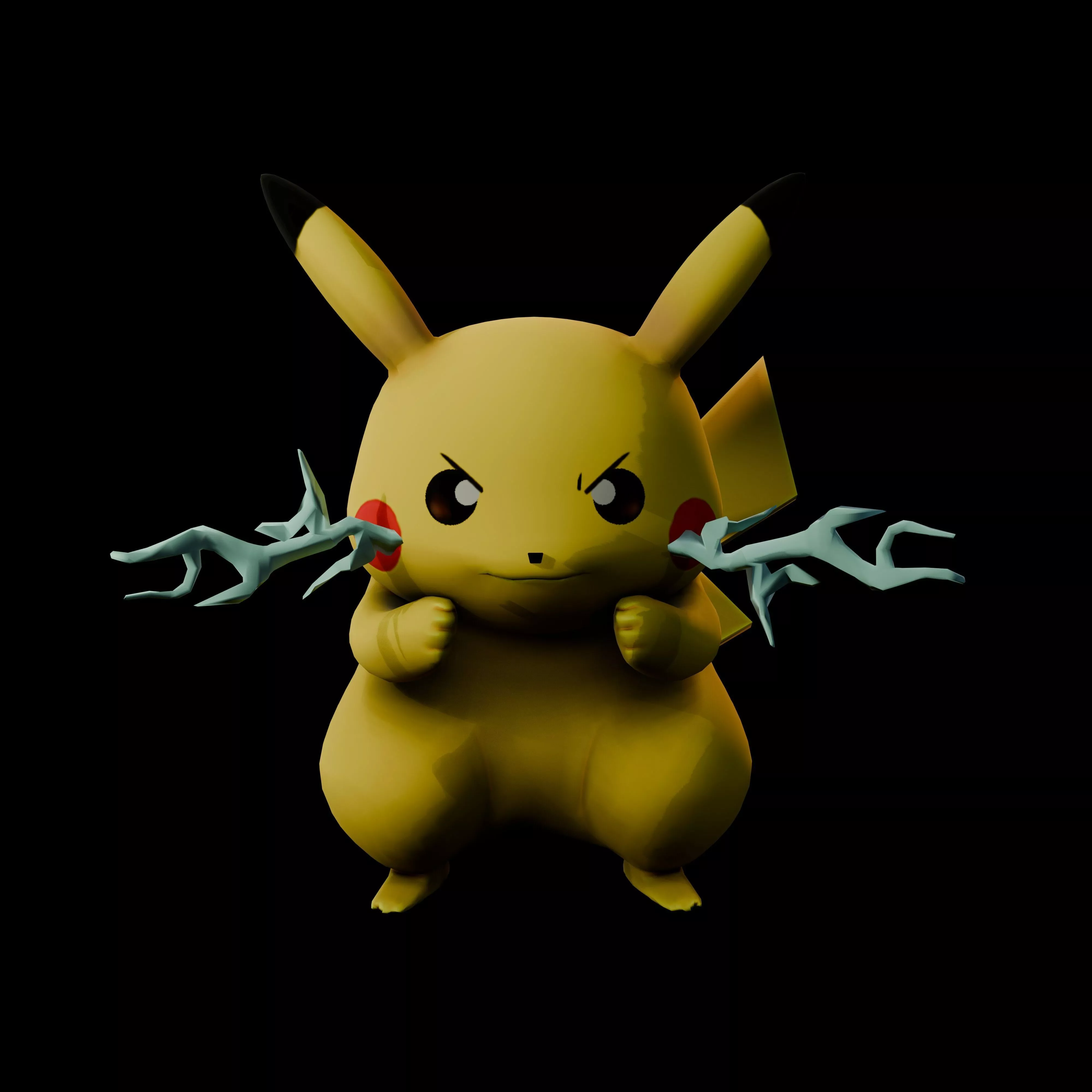 Electric Mouse Hero Cute Monster STL 3D Print Collectible 3D print model