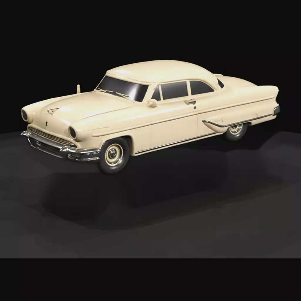 HO 1955 Lincoln Capri Coupe 1950s Printable STL 3D print model