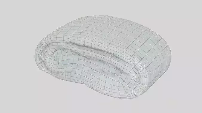 3D Scan of Sweet Cinnamon Roll Low-Poly Baked Pastry Asset Low-poly 3D model 4