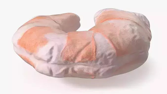 Peeled Shrimp Fresh 3D model 7
