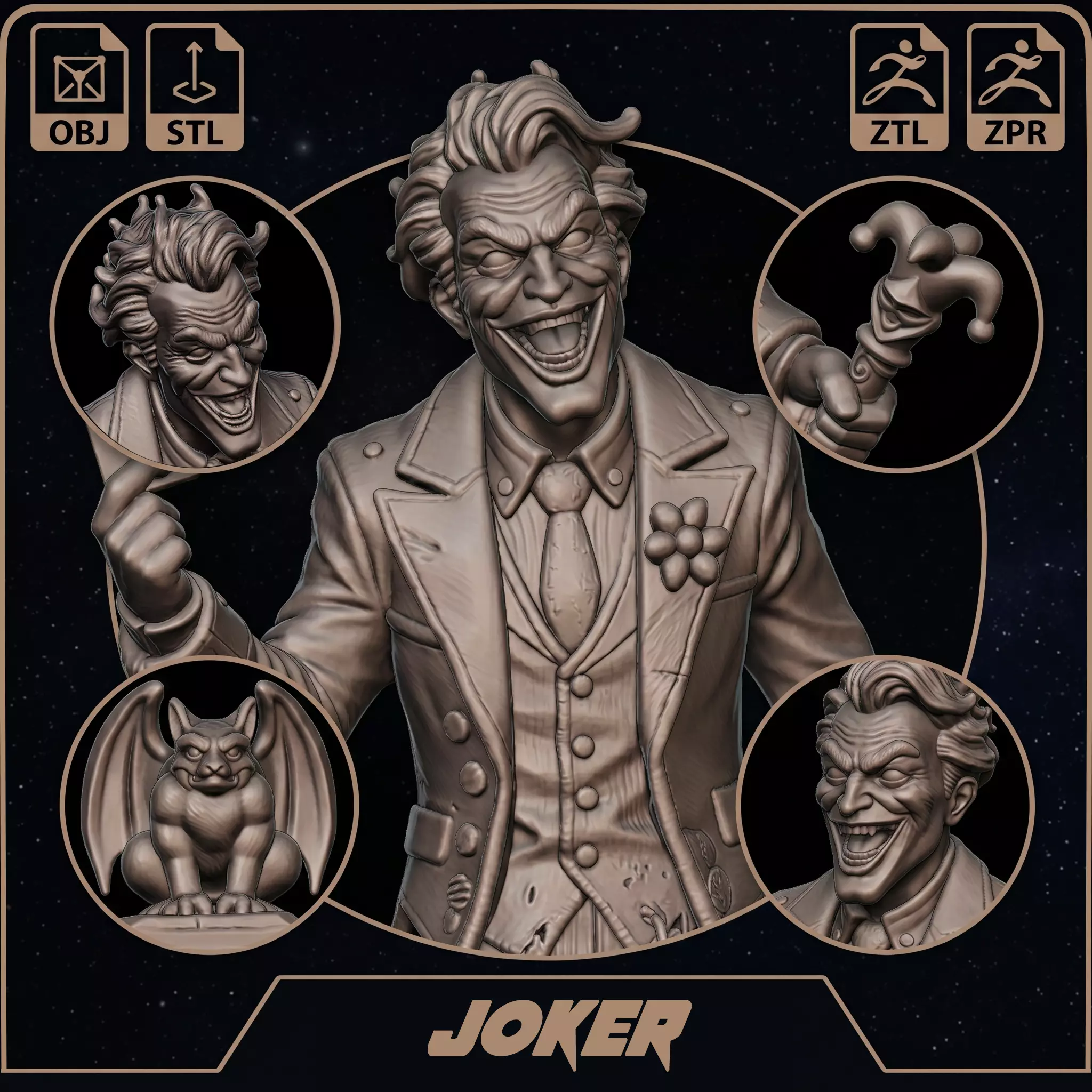 Joker 3D print model