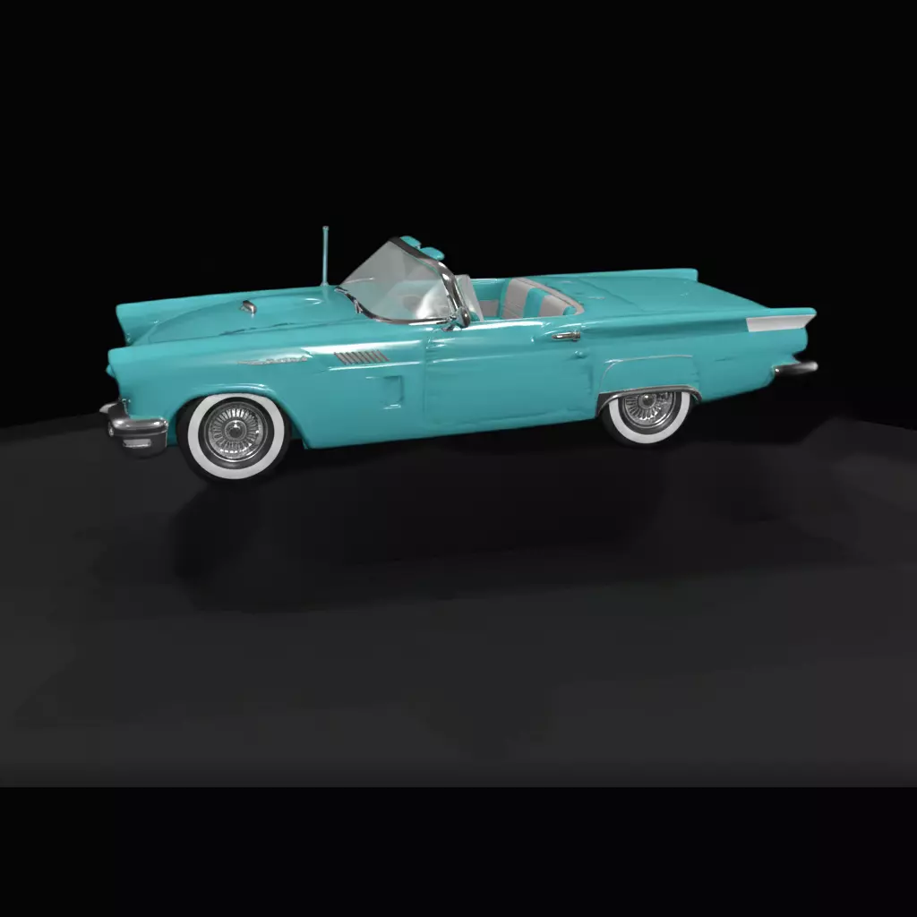 1-87 HO 1957 Ford tbird convertible Printable STL 3D print model