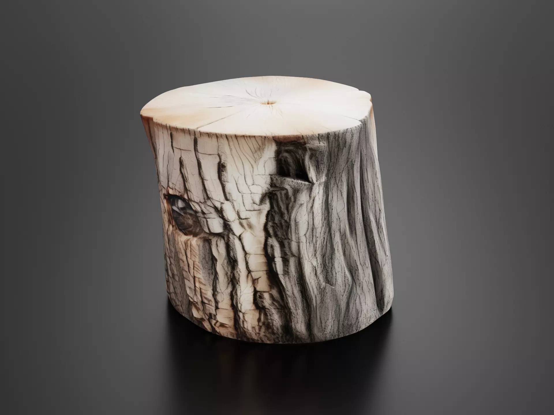 Tree trunk wood 05 3D print model
