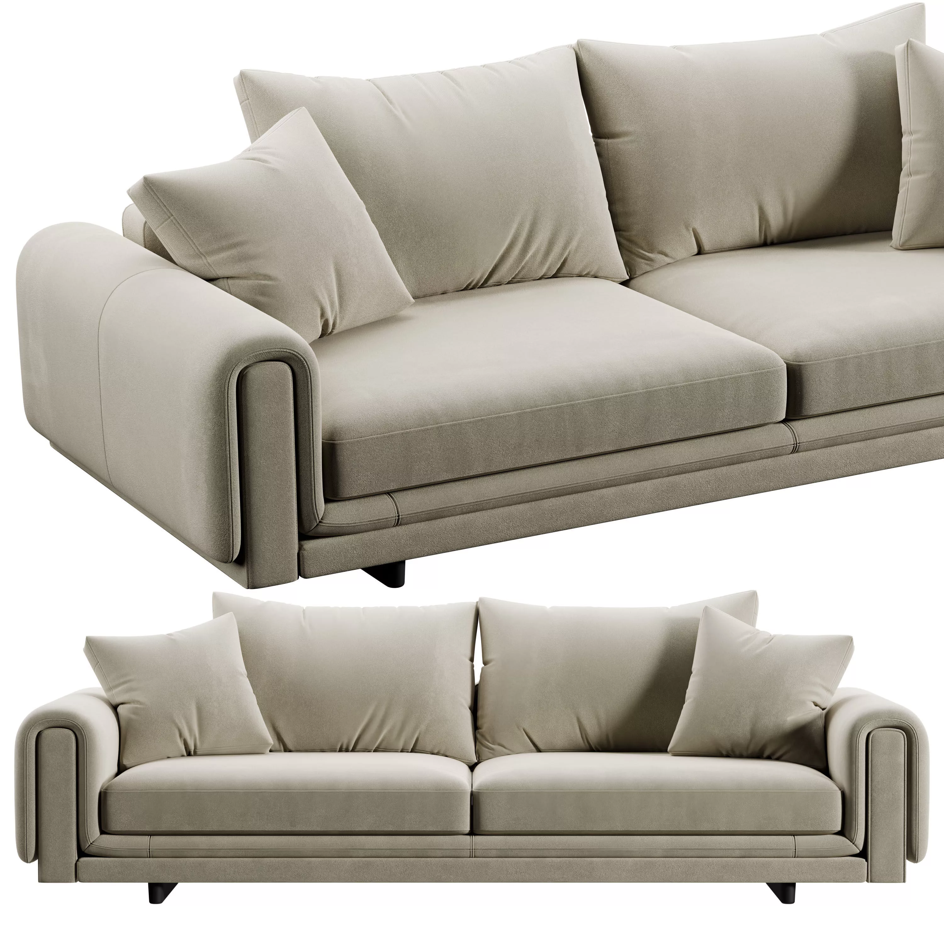 Roche Bobois Underline Sofa 3D model