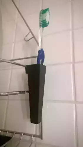 001a - Clip-on Toothbrush Holder -  3D print model