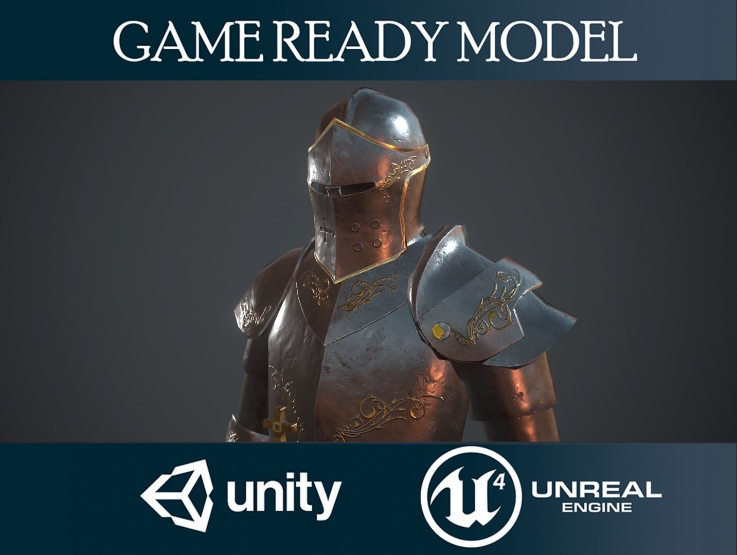 Armor Low-poly 3D model_0