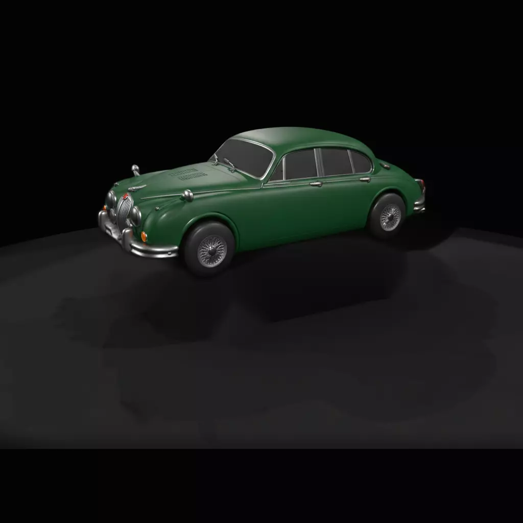 1959 Jaguar for Dioramas 3D print model