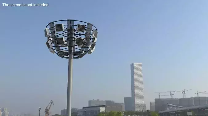 LED Lighting Pole GGD-041 3D model 3