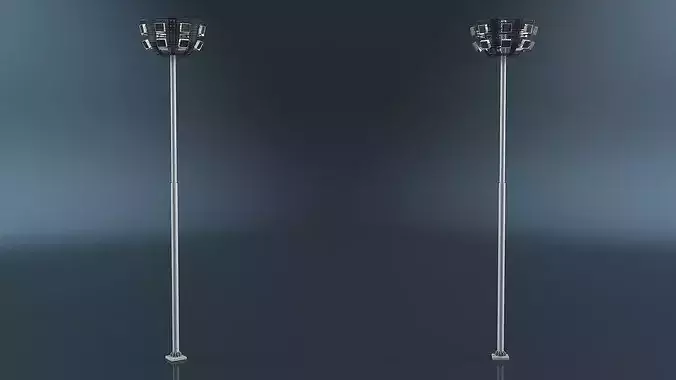 LED Lighting Pole GGD-041 3D model 5