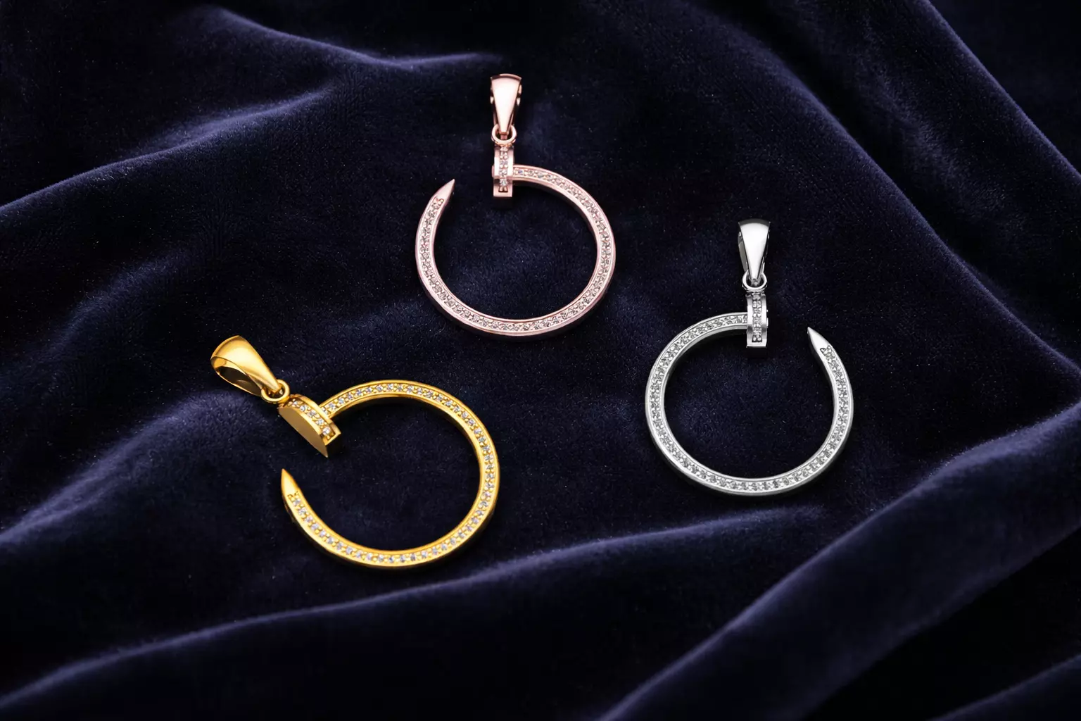 Pendant Brand Jewelry Luxury Gold 3D print model