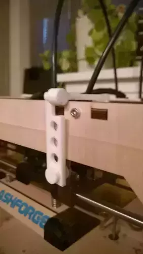 002b - FlashForge Creator 3D Printer Hinged Clip -  3D print model