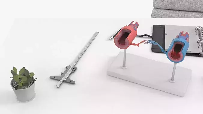 Vascular Surgeon Workplace 3D model 7