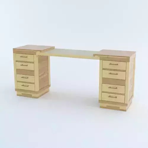 table wooden desk with drawers