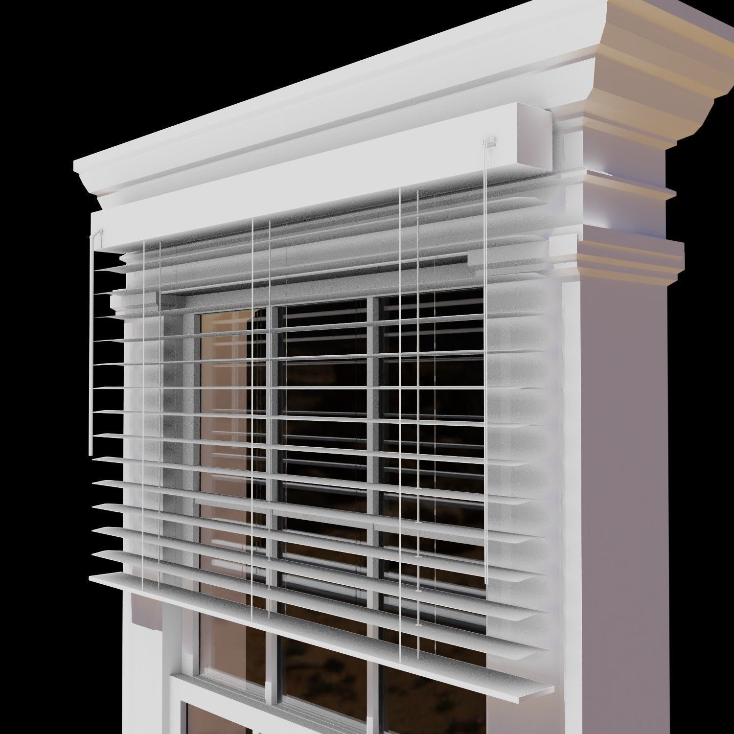 Victorian Window 3D Model Low-poly 3D model_10