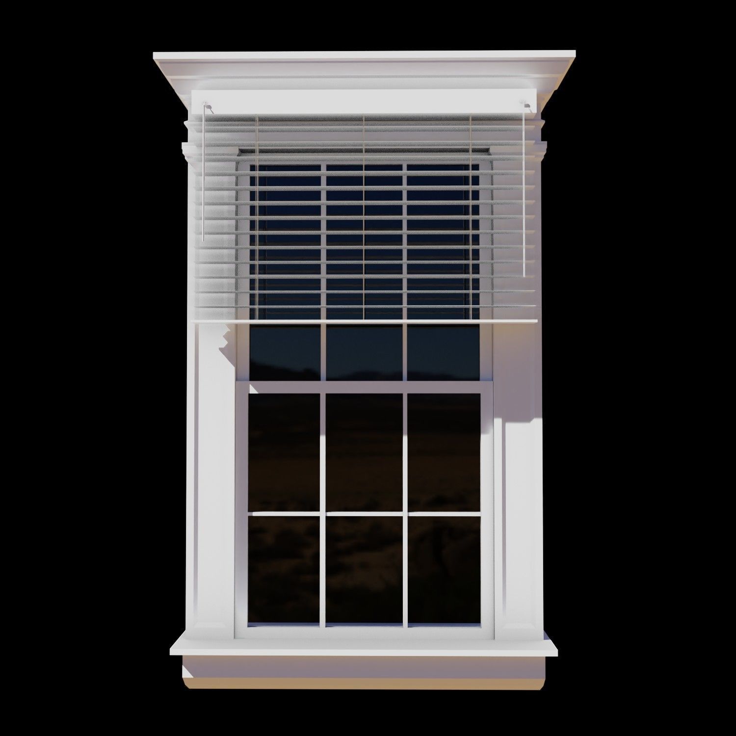 Victorian Window 3D Model Low-poly 3D model_2