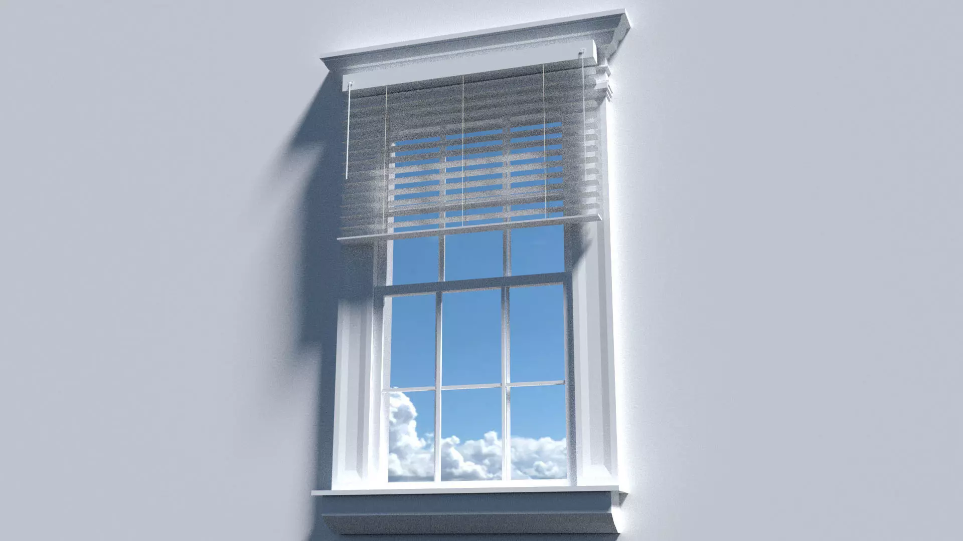 Victorian Window 3D Model Low-poly 3D model_0