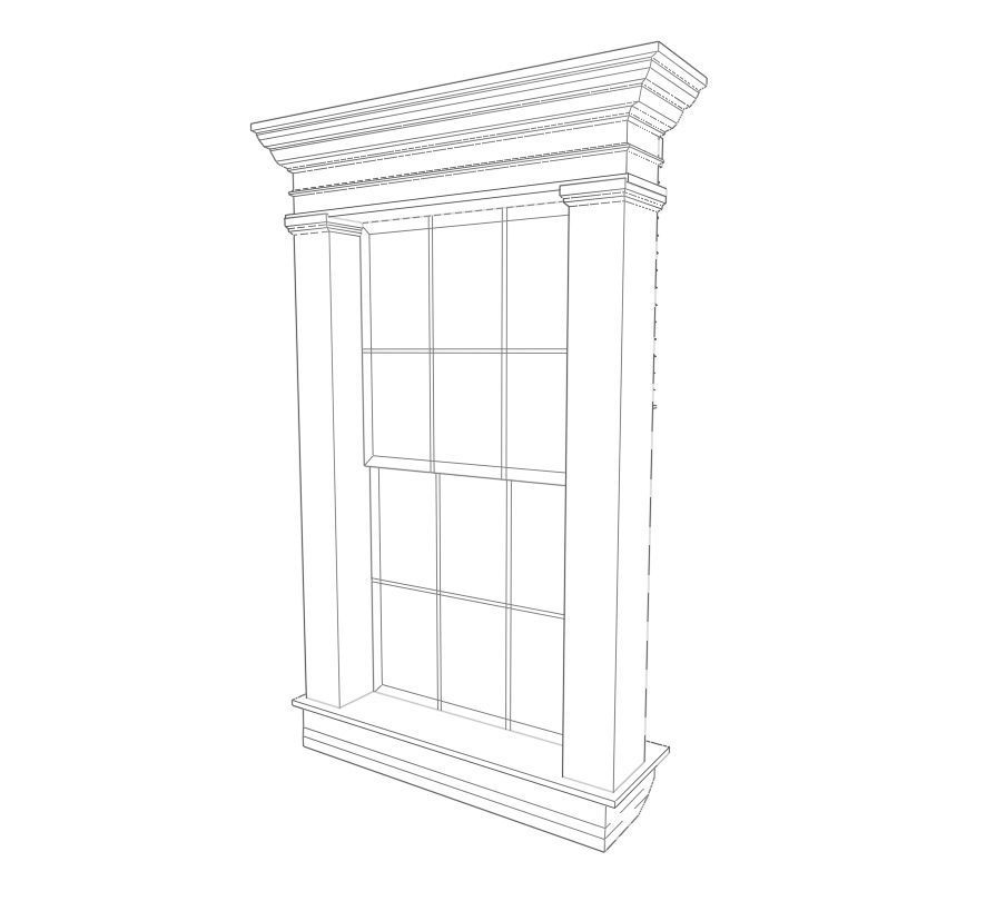 Victorian Window 3D Model Low-poly 3D model_9