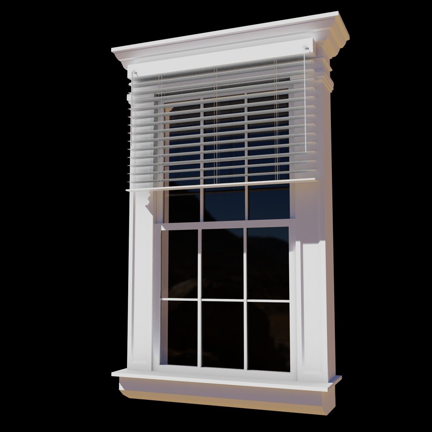 Victorian Window 3D Model Low-poly 3D model_1