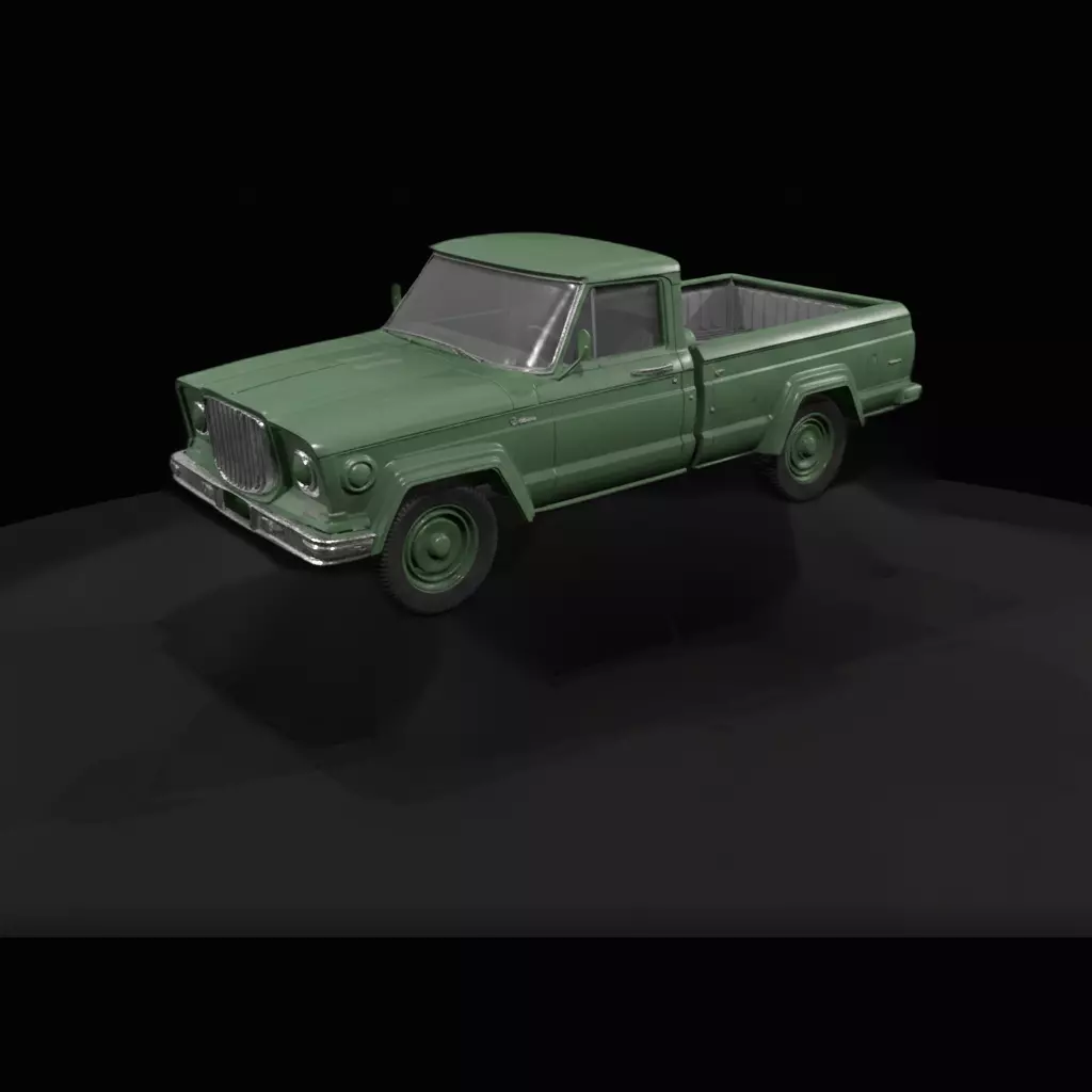 1-87 HO 1962 Jeep Gladiator Printable STL 3D print model