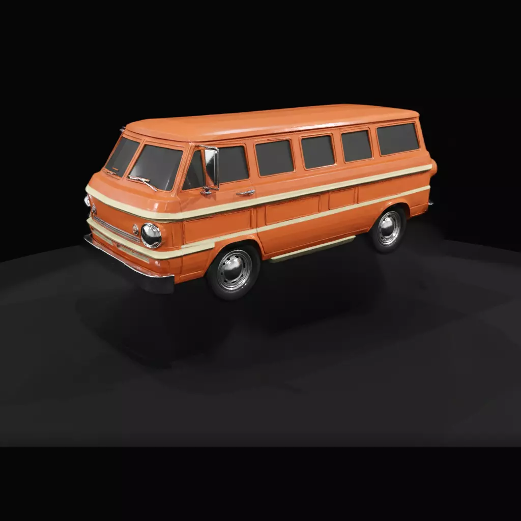 1-87 HO 1966 Dodge A108 Printable STL 3D print model