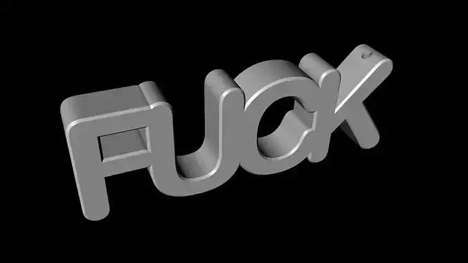 key chain f--ck Free 3D print model
