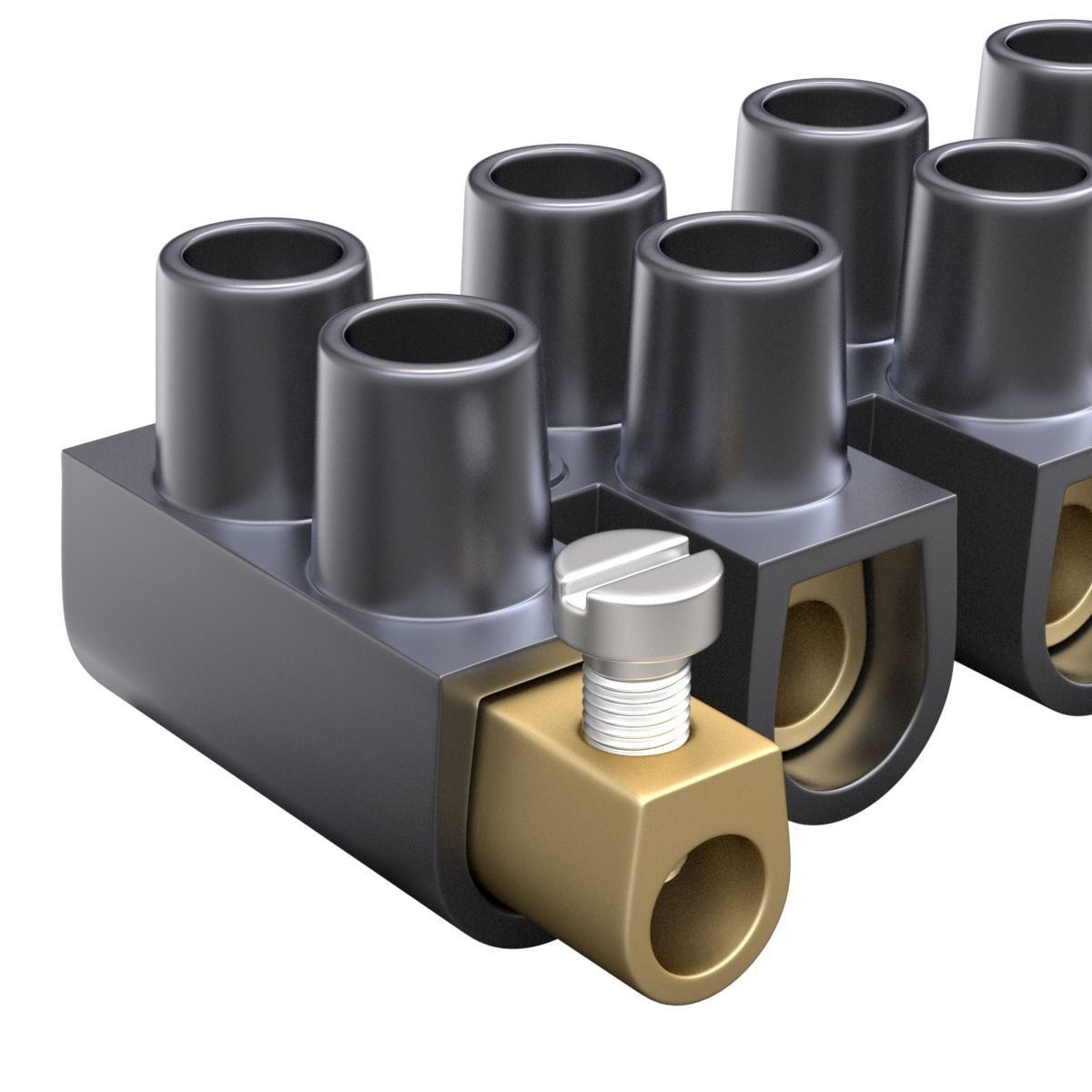 Terminal block clamp 3D model_7