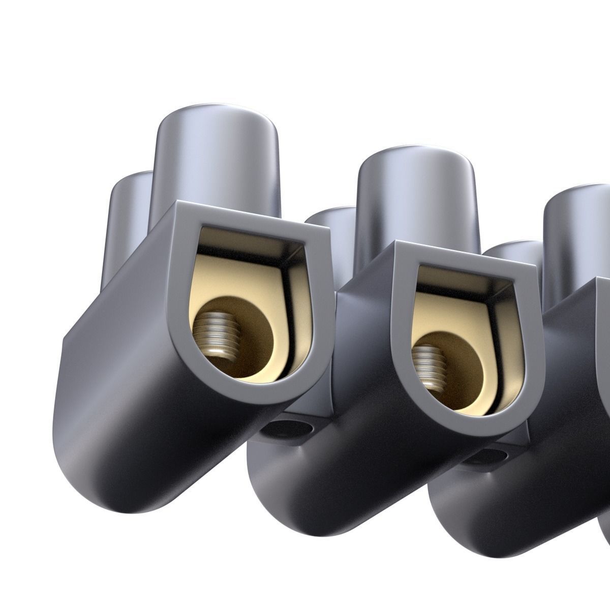 Terminal block clamp 3D model_3